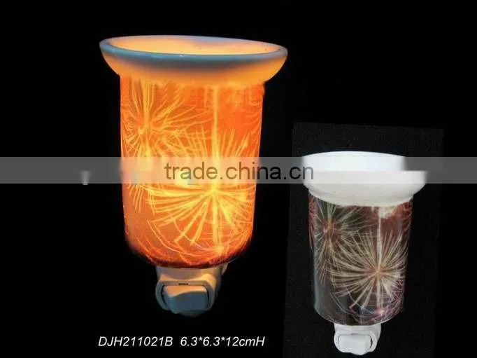 QiHe plug in scented fragrance oil tart warmer burner night light