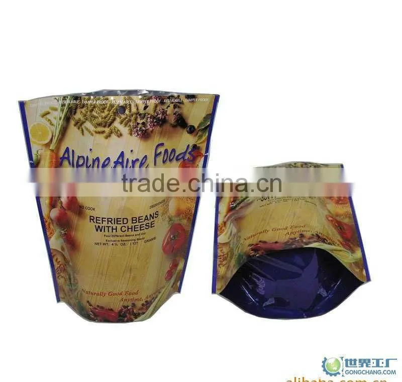 stand up pouch with zip lock