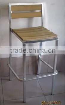 modern aluminum wooden bar chairs YC026W