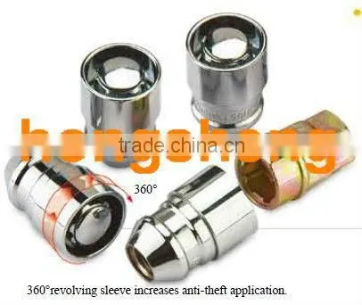 cone seat locking lug nut/ wheel locks