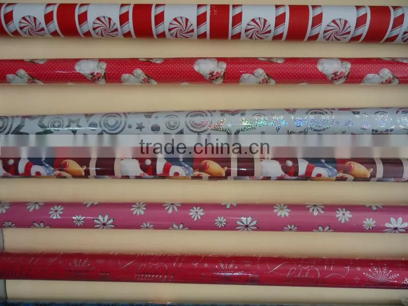 Flocking rolls gift wrapping paper for various colors