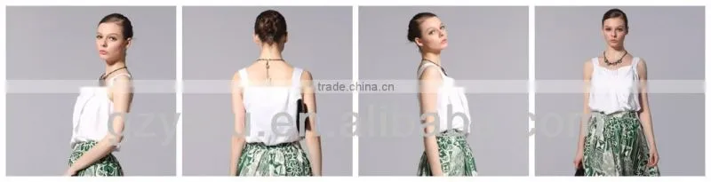 Gray v-neck double-breasted cultivate one's morality short sleeve blouse