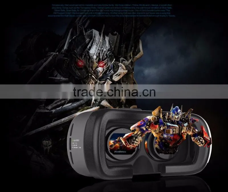 VR 3D Virtual Reality Headset Glasses with NFC and Compatible with 4~6 Inch Smartphones