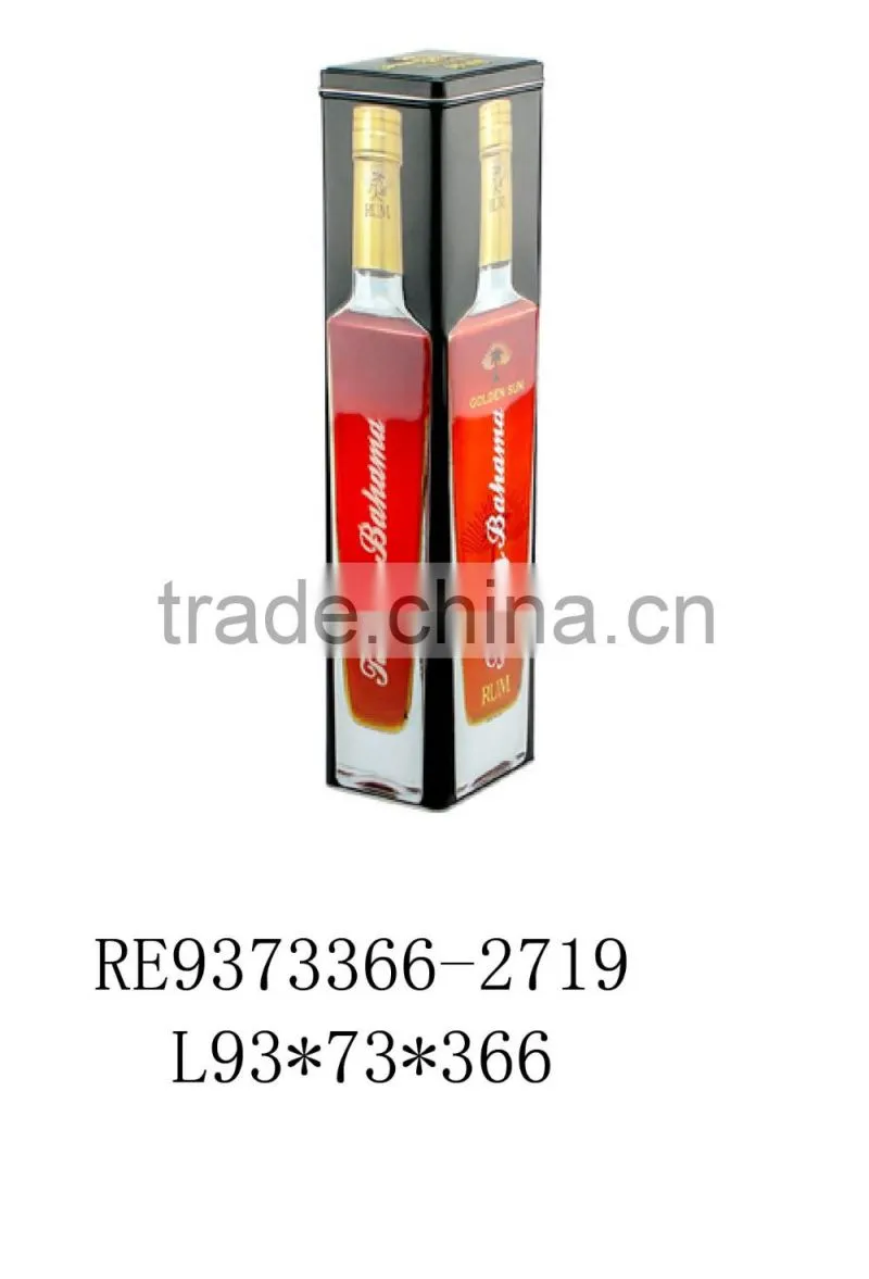 Custom-made Wine Bottle Metal Tin Box in Packaging Boxes