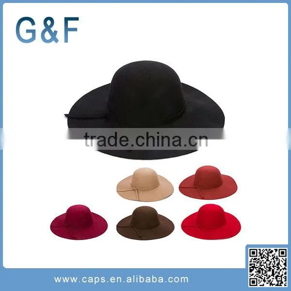 In Stock Cheap Wide Brim Wool Felt Hat Blank Wholesale