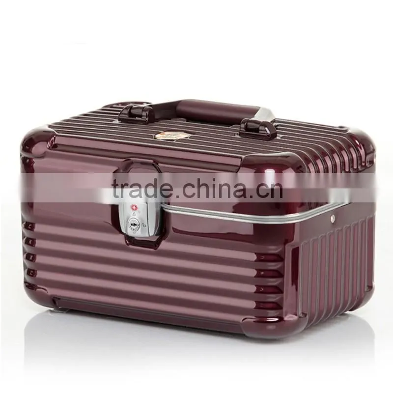 Custom Made Carry On PC Aluminum Frame Handle Aluminum Make Up Kit Bag Case Box
