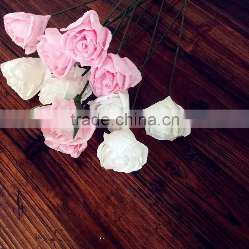 wedding decoration paper flower, handmade flower, party decoration flower, pink paper flower