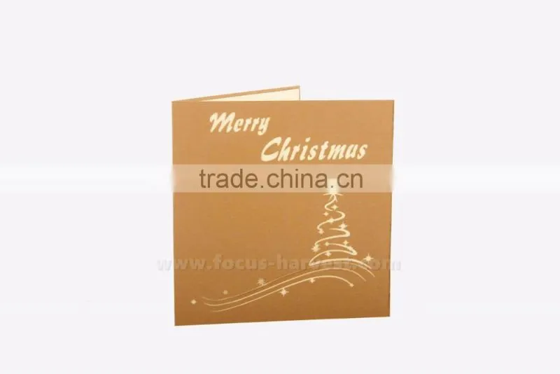 3D Handmade greeting card Christmas castle card Creative hot holiday greeting cards