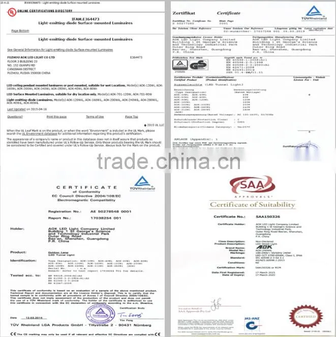 UL DLC TUV CE EMC LVD ROHS IK10 TM21 120W LED Street Light, 30-280W LED Street Light