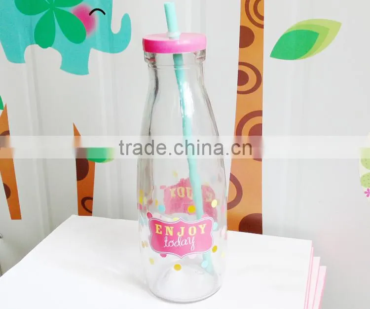 100ml/200ml/250ml/500ml/1000ml bulk glass milk bottles with plastic white lid