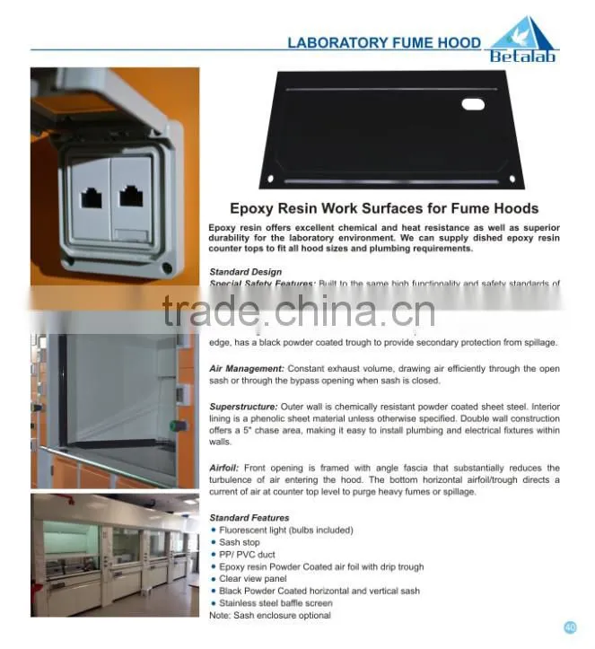 School Fume Hood ,Fume Hood Ductwork
