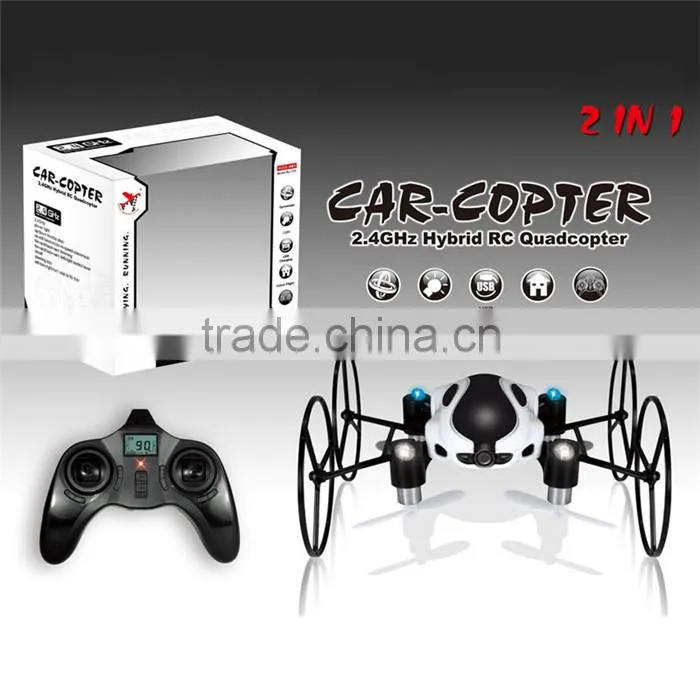 4CH 6-Axis rc drone with HD Camera car copter 2 In 1 skywalker ufo rc helicopter 2.4g remote control rc UFO