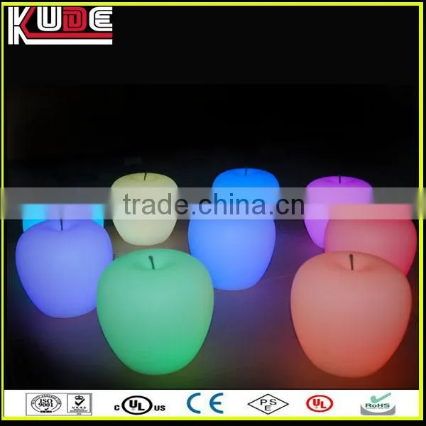 led apple light/led portable color changing table lamps