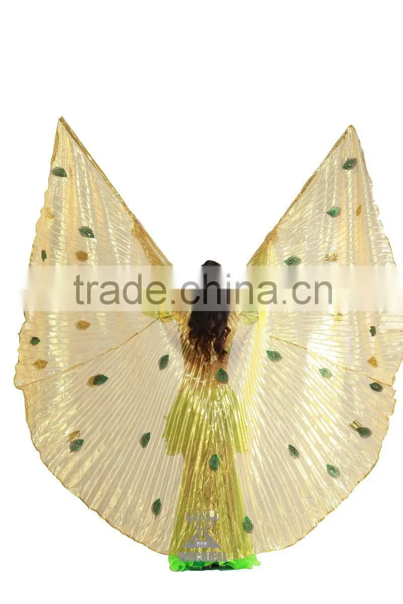 Peacock Feather Pattern Belly Dance Wings , Good- Looking Belly Dance Costume Wings