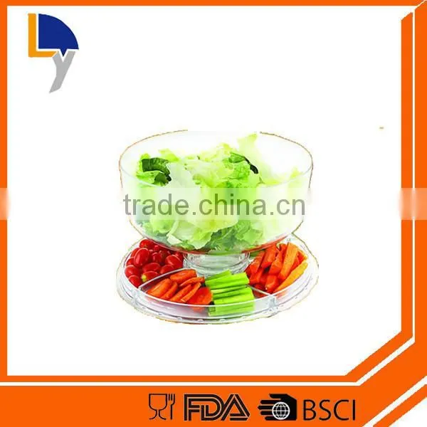 Factory Sale OEM Multifunctional Clear Cake Stand With Cake Dome