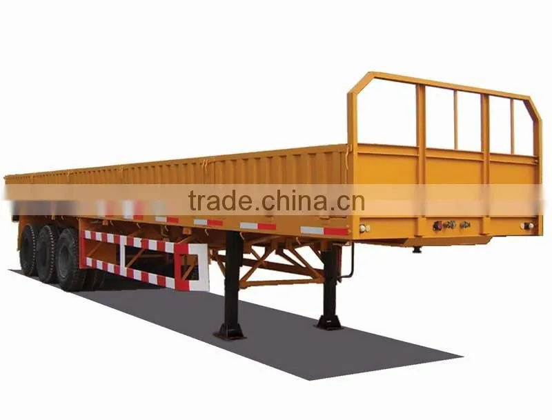 3 axles side wall semi trailer / bulk cargo truck trailers (twist locks are optional)