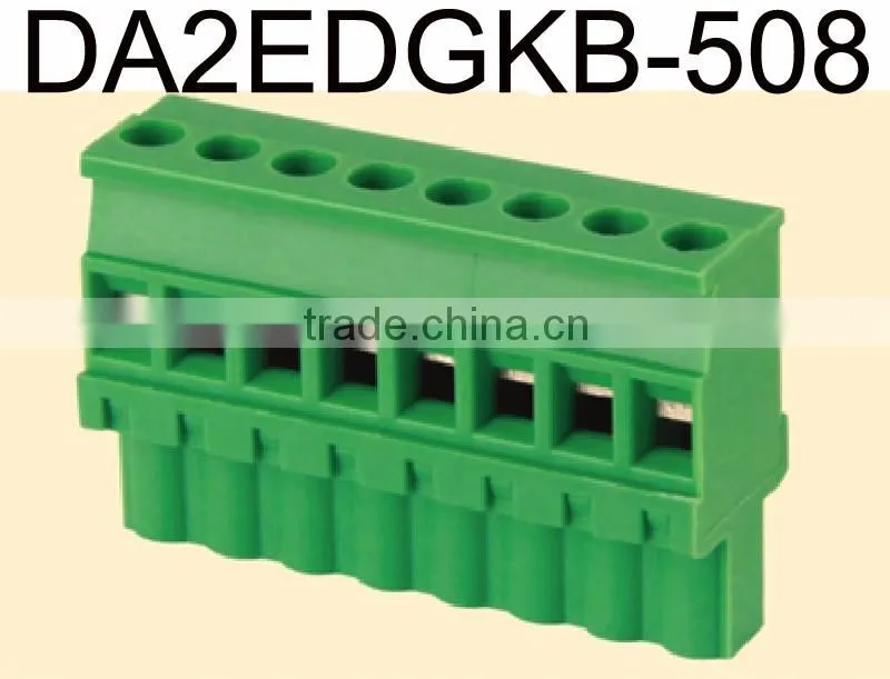 Factory price Connector Green 5.08 5.00 mm wire connecting wp push socket terminal block