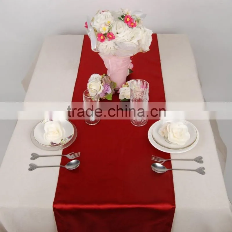 2015 Beautiful Organza Runner Table Linen for Wedding Decoration