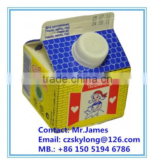 Long shelf life Juice Gable top carton