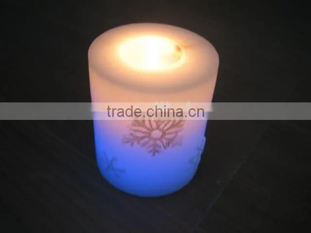 Flameless LED Candle Light with pattern