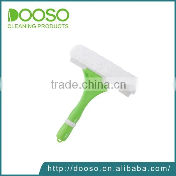 2-1 rubber window wiper with microfiber for washing