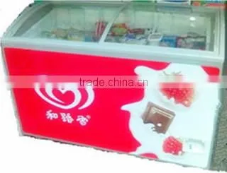 Supermarket Glass Door Display Ice Cream Freezer for Sale