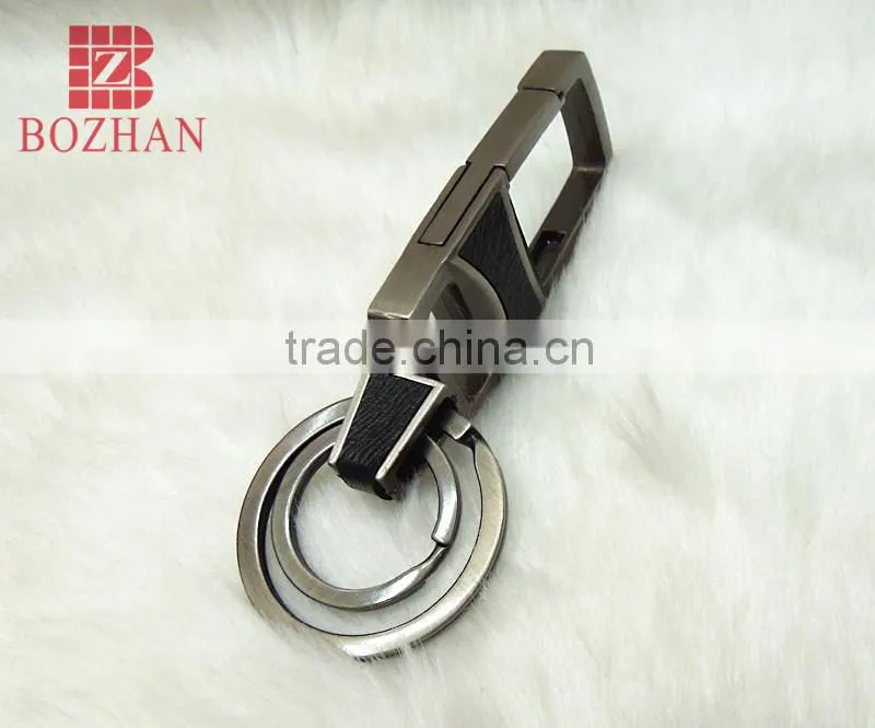 Big size gentleman metal carabiner keychain