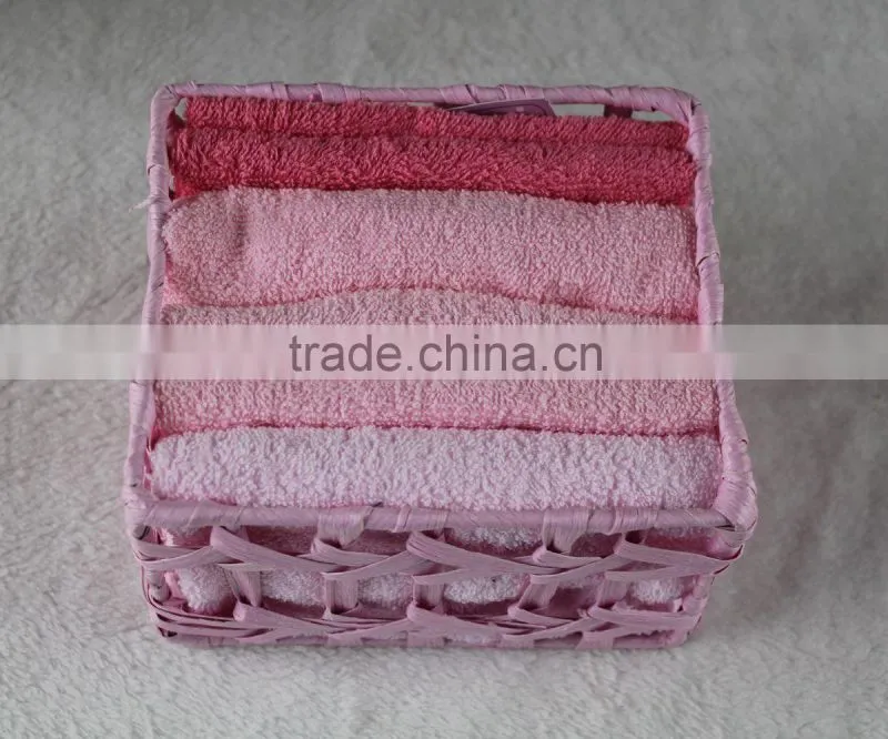 New spring lovely terry cotton basket towel,gift towel,face towel