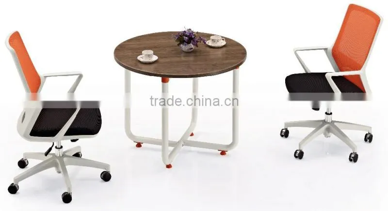 commercial furniture Melamine Cheap small round movable office meeting table