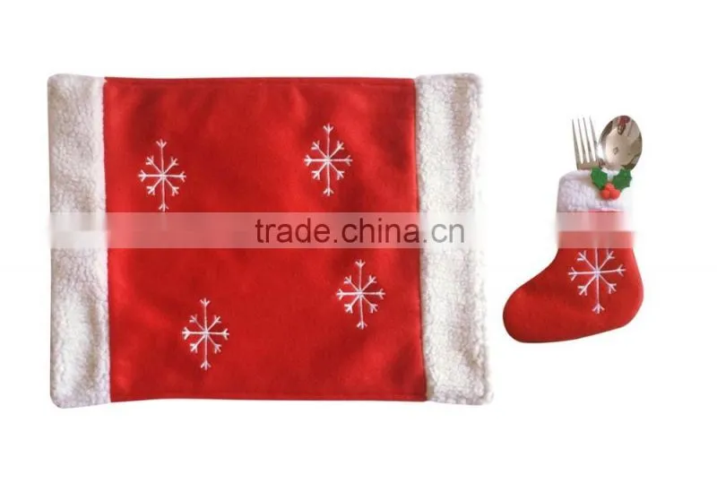 new arrival christmas placemat sets table decrotion accessory dish pat and mats