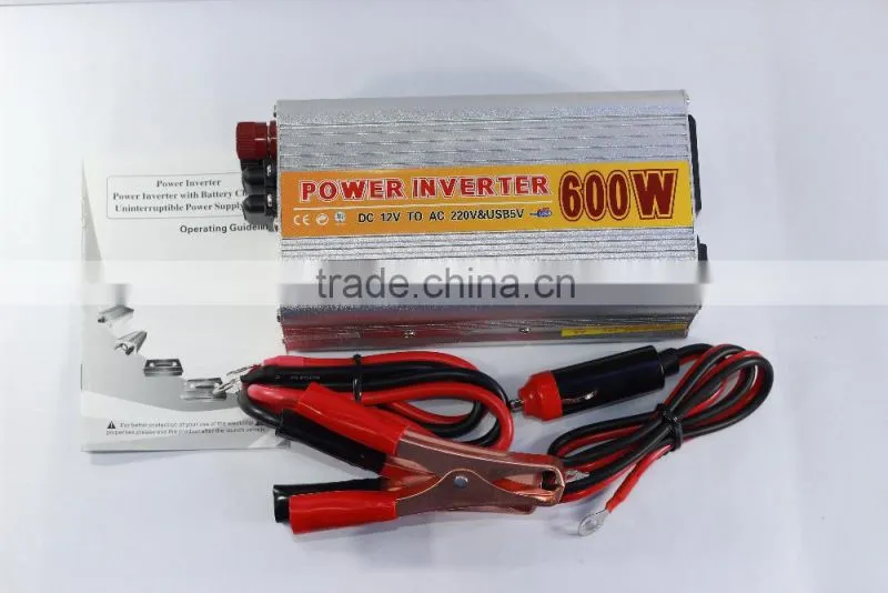 Portable Car Power Inverter 600W WATT DC 12V to AC 220V Charger Converter