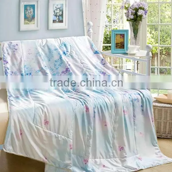 hotel patchwork microfiber summer quilt/cotton printed bedding set