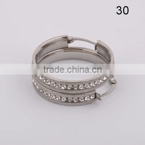 Stainless Steel Fashion Round Crystal Earring For Women(BE10650)