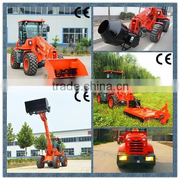 1600kg 4wd articulated mini hydraulic wheel loader