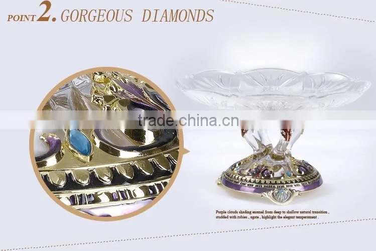 RORO Good Fortune craft house warming gift antique glass fruit plate