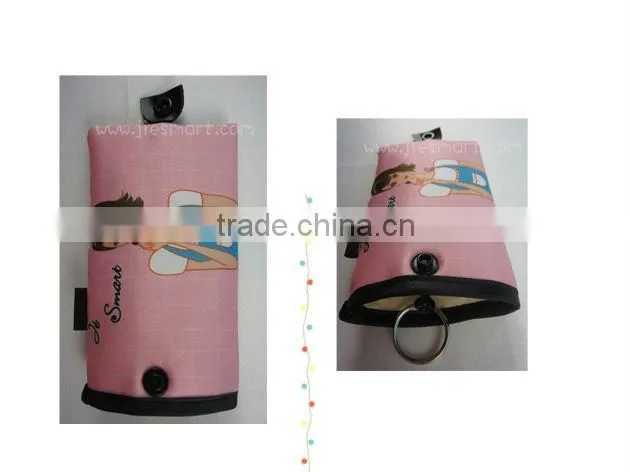 JSMART key case photo bag fabric printing microfiber custom sublimation