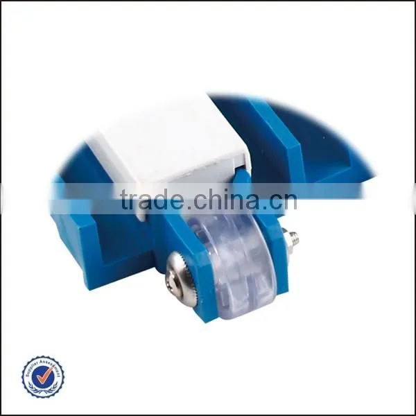 Flexible Weighted Pool Vacuum Head with Chrome Handle and Bearing Wheel