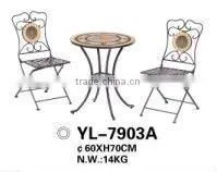 metal outdoor mosaic garden furniture