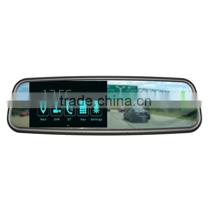 5.0 inch Android car rear view mirror GPS Navigation with camera and drivecam