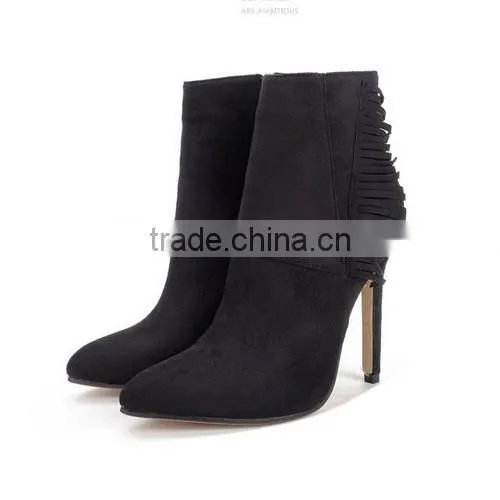 2016 winter high quality women ankle boots lace up high heel ankle boots PF4418