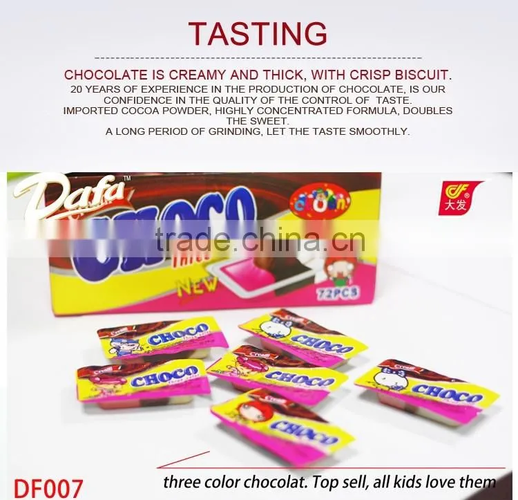 3 color choco cup in box