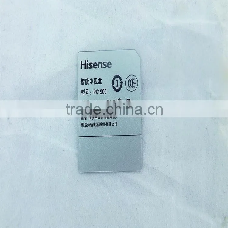 PVC nameplate