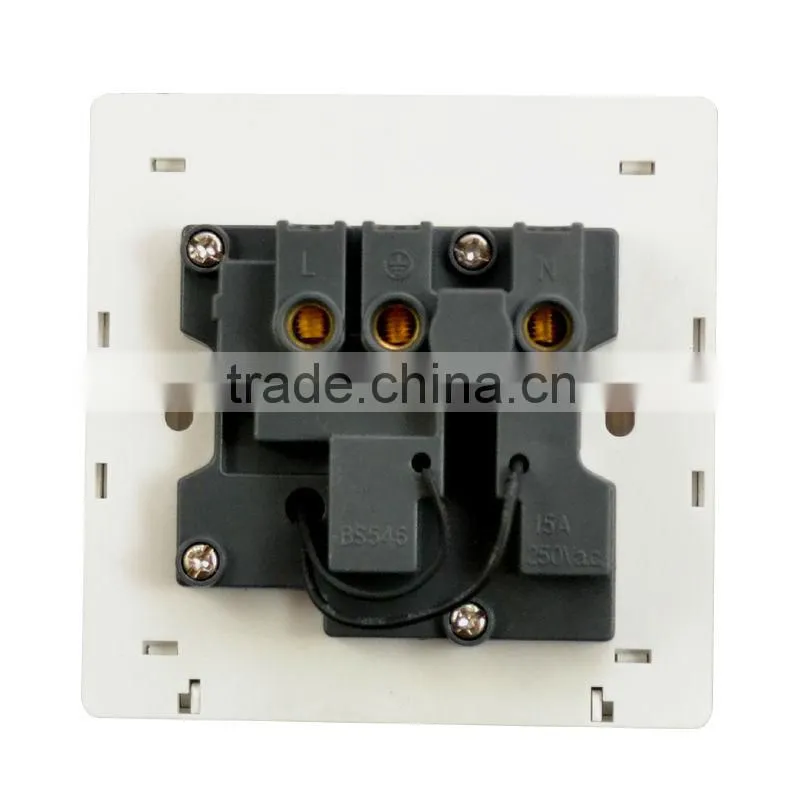 Bristish style 15amp switched socket