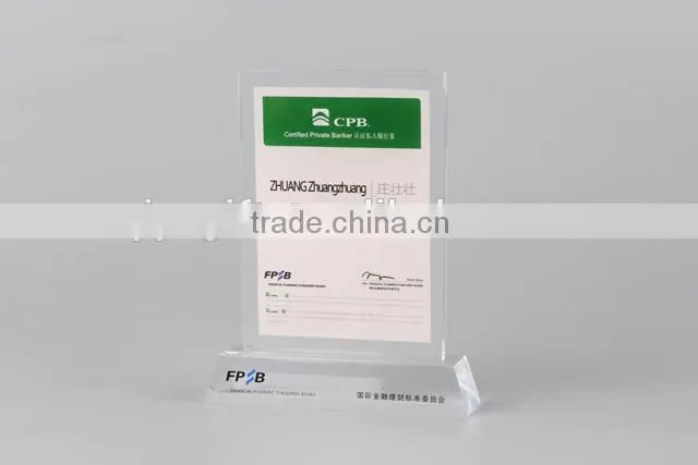 acrylic sign board stand plastic sign board