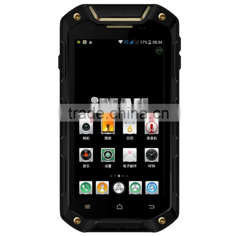Outdoor smartphone i5800C Smartphone 4.5 Inch QHD IP67 MTK6582 Quad Core 1GB 8GB Android 4.4