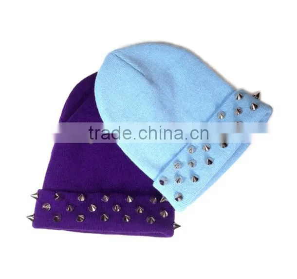 2014 100% Acrylic Plain Knitted Animal Frog Baby Hat