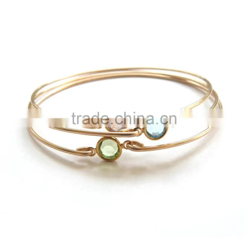 304 Stainless steel bangle bracelet adjustable wire bangle bracelet wholesale