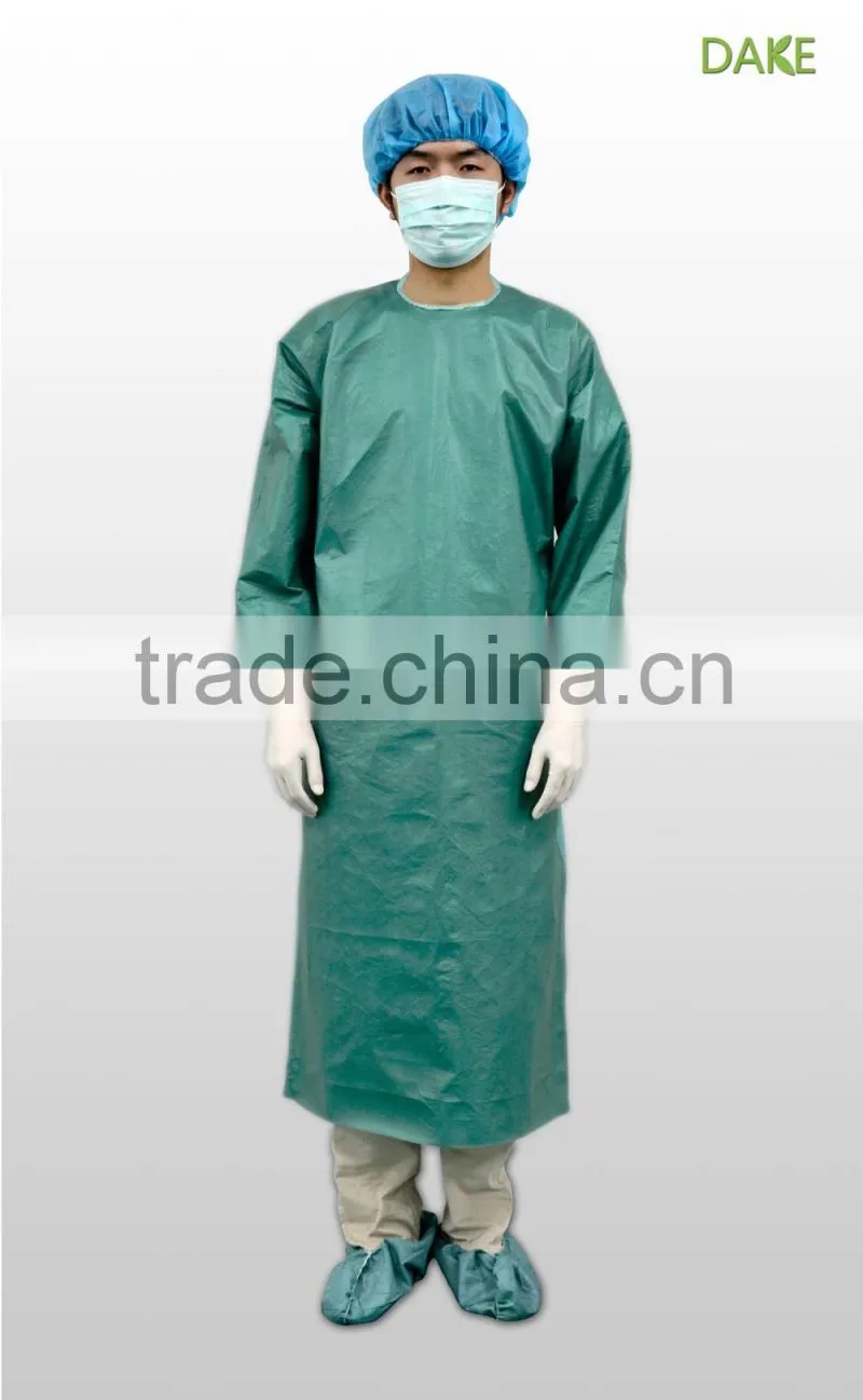 CE&ISO13485 Spunlace Surgical Gown Soft breathable Direct Sale by Own Factory