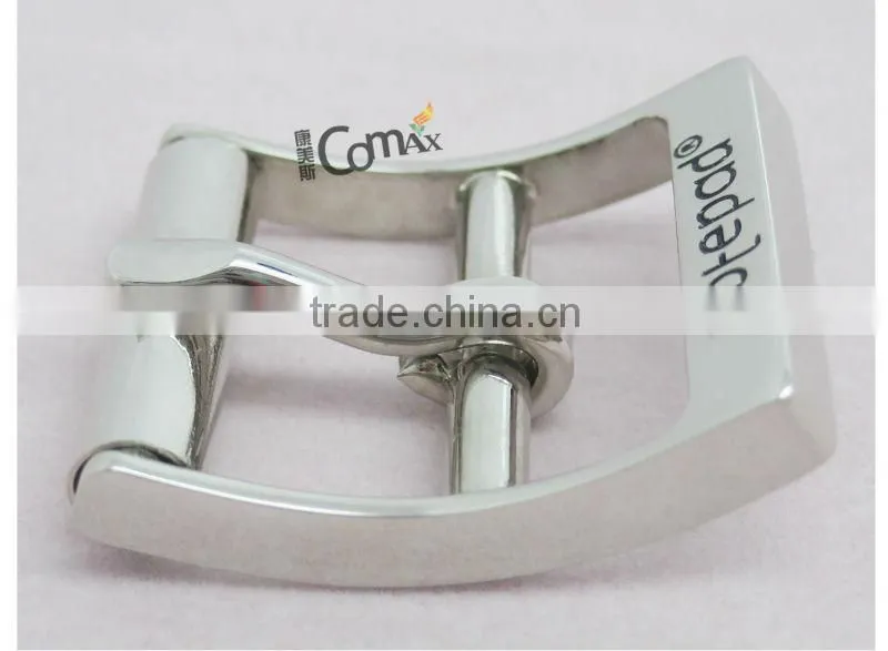 UK custom high quality shiny silver adjustable pin buckle