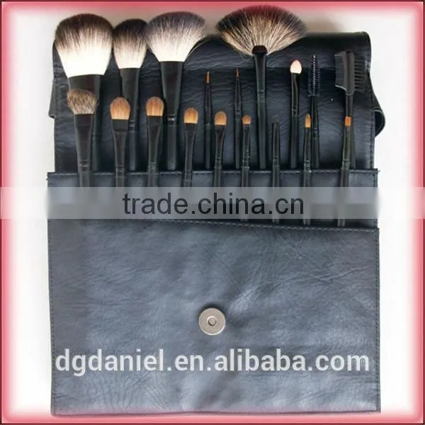 Cheapest 7 pcs natural cosmetic brush set / makeup brush set wooden brushes